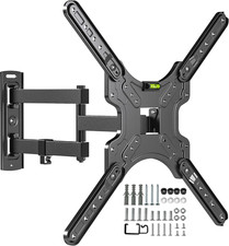 Full Motion Corner TV Wall Mount for 26-55 Inch TVs TV Bracket with Tilt, Swiv