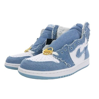 Nike Women'S Air Jordan 1 High Og Denim Blue/White | eBay