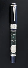 Montegrappa Cosmos Enigma 2002 Limited Edition Enamel 925 Silver Fountain Pen