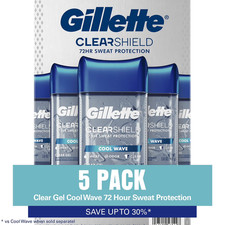 Gillette Cool Wave Clear Gel Mens Antiperspir...