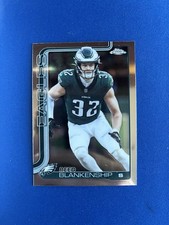 2025 Topps Chrome Football Reed Blankenship Base Chrome Eagles-Texans #251