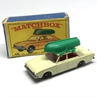 Lesney Matchbox No. 45 Ford Corsair 1965 White - Made In England W/Boat/Box