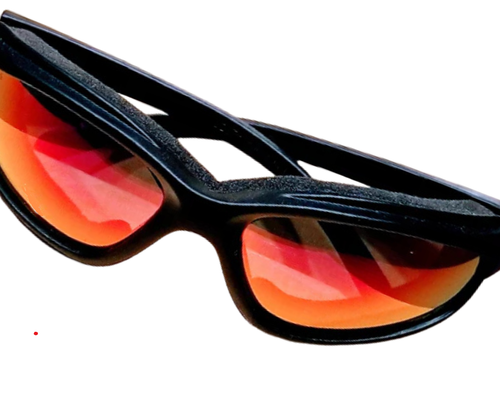 CurvZ 02-21 Fire Red-Gold Mirror Motorcycle Sunglass - Gripper Protective Case - Afbeelding 13 van 18