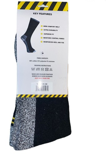 Mens Diabetic Work Socks Sports Cotton-Rich Cushioned Thermal Sock 6–11 & 11-14 - Picture 4 of 12