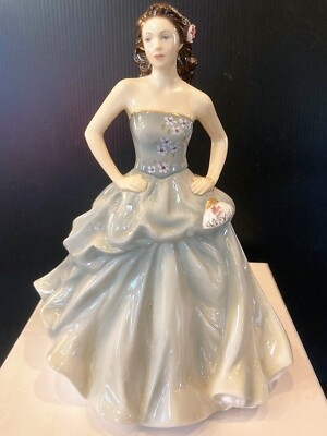 Royal Doulton 2013 Pretty Ladies Happy Birthday Figurine Box only scuffed