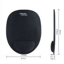 10 Pack - Wrist Rest Support Mousepad Mice Mat for PC Laptop Computer - Black