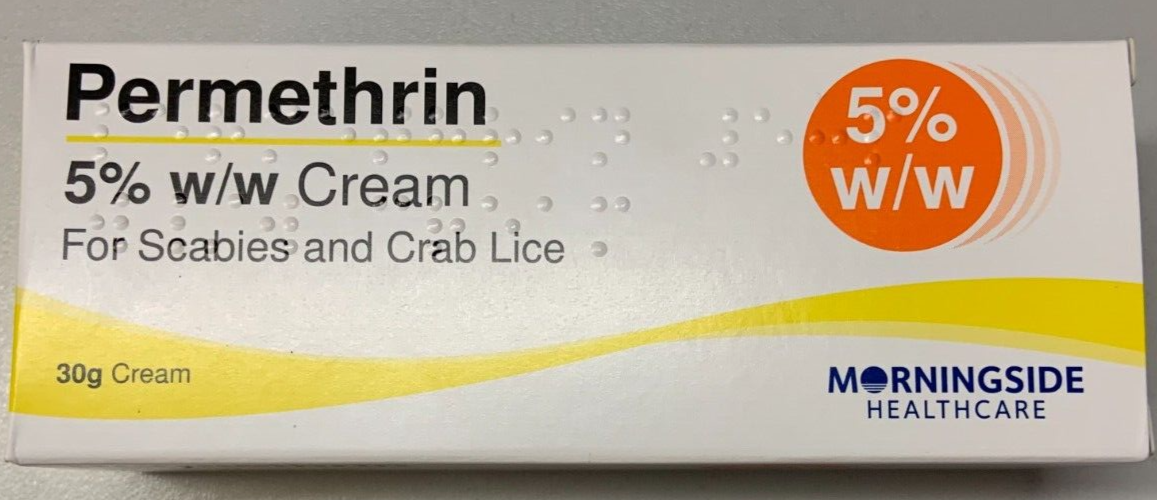 Permethrin 5 w/w Cream for Scabies and Crab Lice 30g Morningside