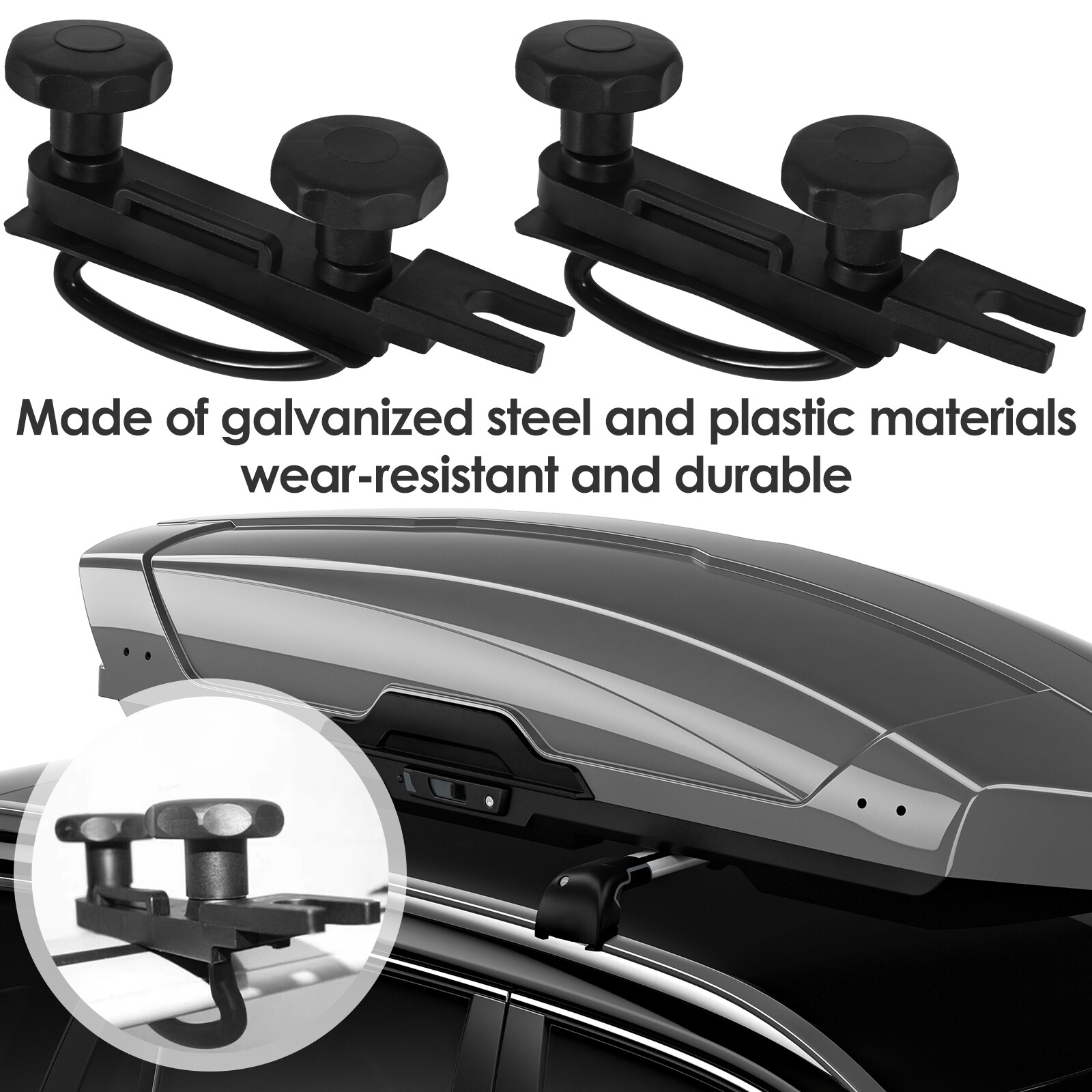 Roof Bars Universal Roof Box Brackets 4pcs Universal Roof Box U