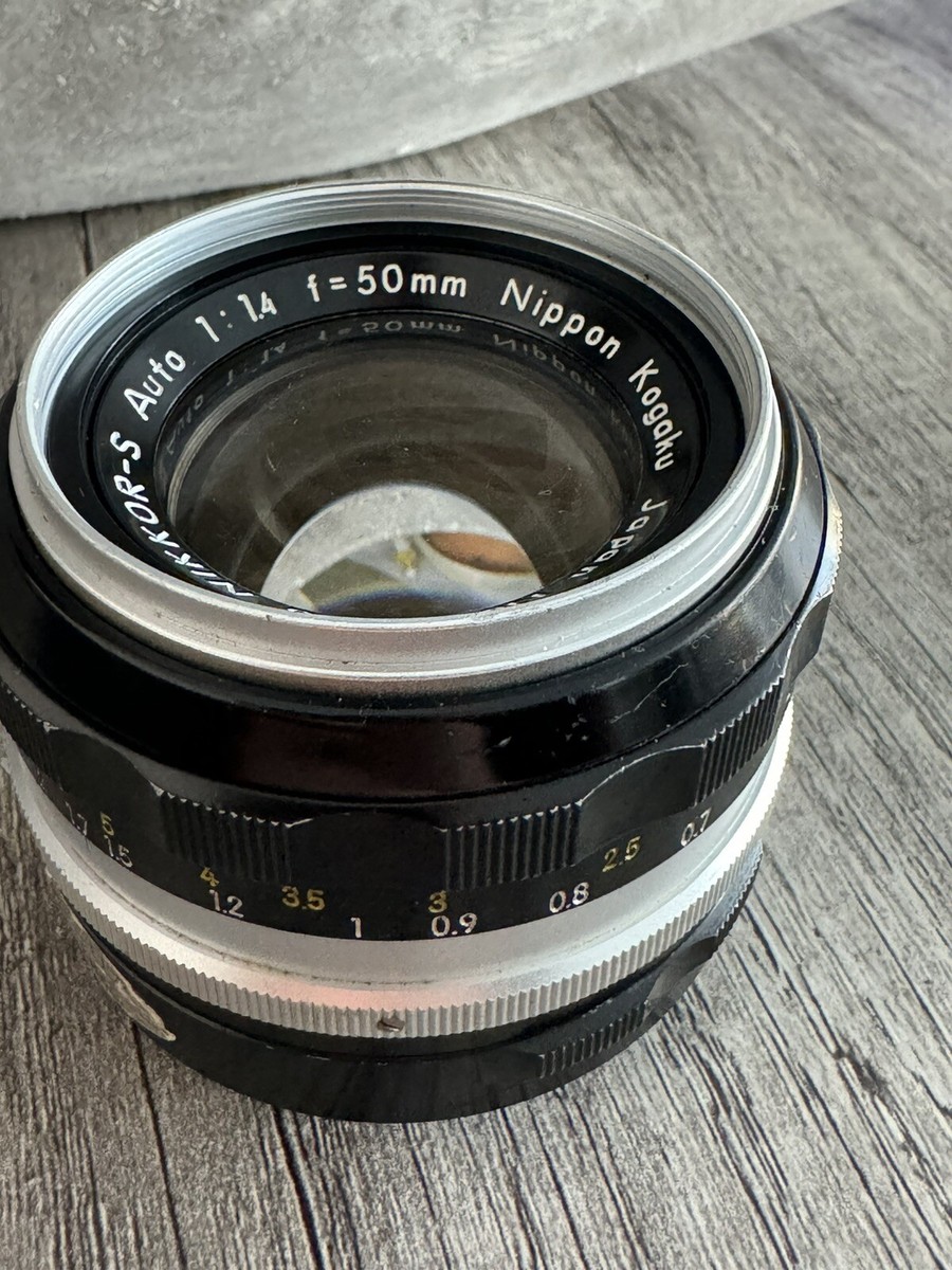 Nikon Nikkor-S Auto 1:1.4 f=50mm 1:1.4 Lens Nippon Kogaku Made In