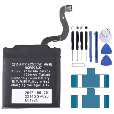 420mAh HB512627ECW For Huawei Watch 2 Pro Li-Polymer Battery Replacement