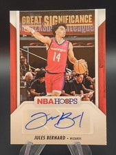 2024-25 NBA Hoops Basketball Jules Bernard Great Significance Auto
