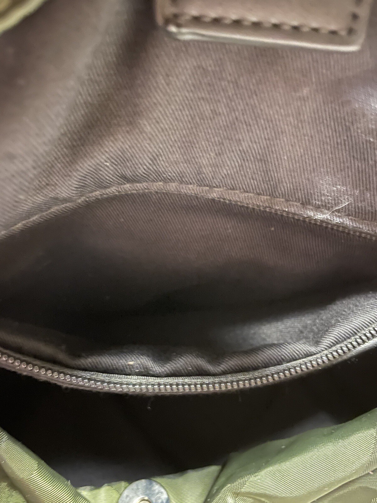 French Connection Rocky Drawstring Backpack Green… - image 11