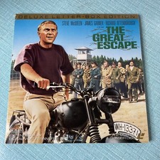 "The Great Escape" Letterbox Laserdisc LD - Steve McQueen