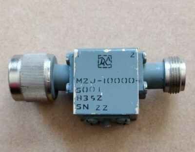 Microwave Associates RF Isolator Coaxial M2J-10000-5001 Type N Female 