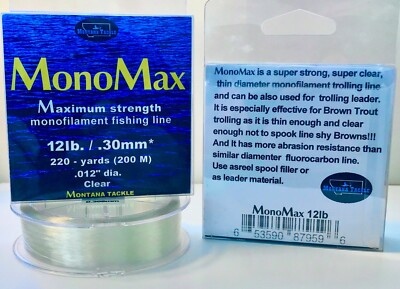 Monofilament Fishing Line: MonoMAX 12lb. (.30mm) | eBay Monofilament Fishing Line: MonoMAX 12lb. (.30mm) | eBay