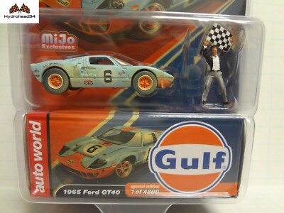 Auto World 1965 Ford GT40 GULF Dirty Version 1:64 Scale MiJO | eBay