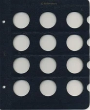 Whitman Coin Classic Blue Album Blank Page 33mm 12 Openings New Free Shipping