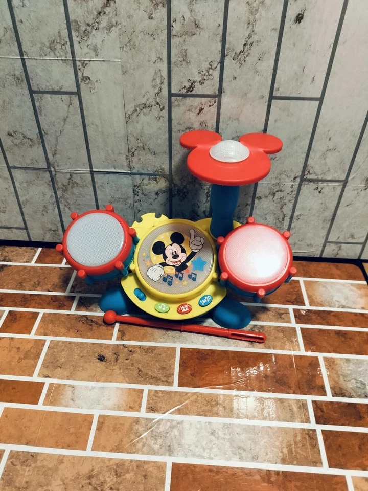 KCare Mickey Mouse Clubhouse Electronic Learning Drum Set Music Counting - Image 2 of 4