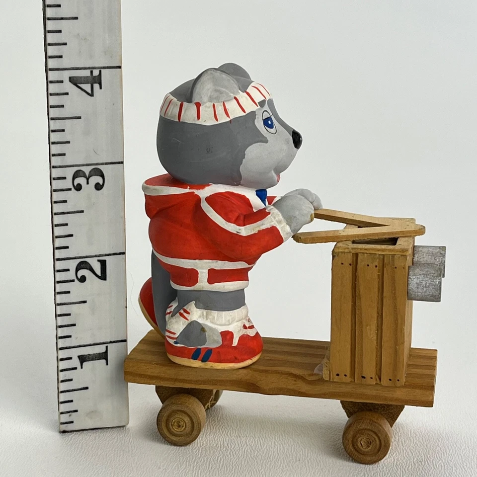 Juguete con cremallera para gato The Get Along Gang American Greetings 1984 juguete rodante 4" Foto 4 de 4