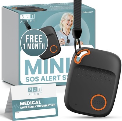 Medical Alert System for Seniors with Fall Detection -GPS 4G LTE Cellular SOS