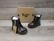 Dr. "Doc" Martens Junior 1460 Lace Up Boots Black Cosmic Glitter US Child Size 8