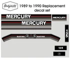 Mercury Outboard decals 1990 135hp Replacement decals