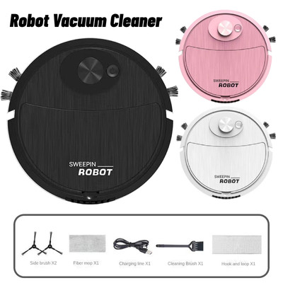 Robot Vacuum Cleaner Sweep 3 in1 Wet Mopping Floors Smart Home Sweeping Cleaning