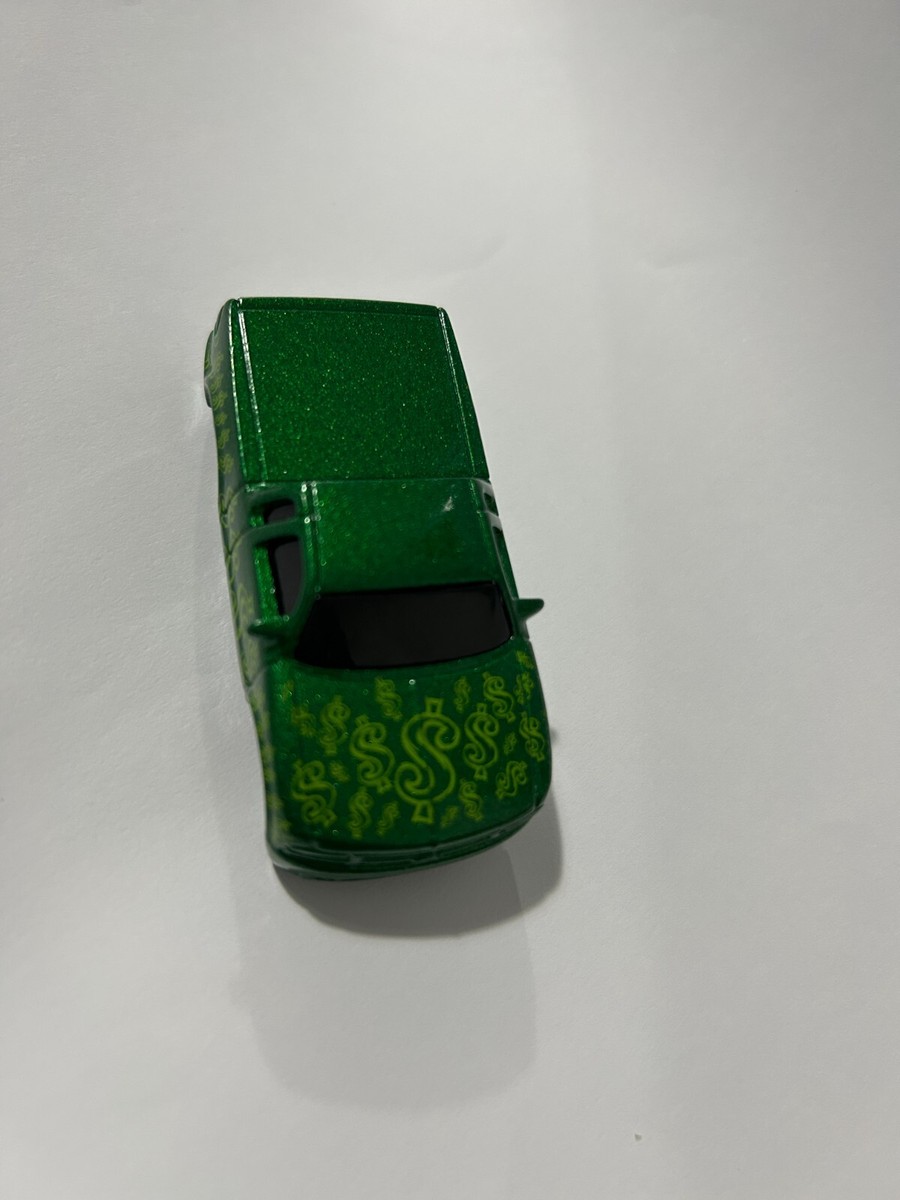 HOT WHEELS: 2003 Chevy S10 Pickup Truck ~ Green with $ Sign Logos