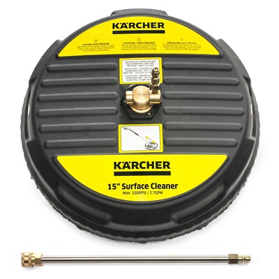 Karcher 15'' Surface Cleaner for Pressure Washer, 3200 PSI, Quick Connect - NEW