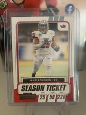 2021 Panini Contenders Draft Picks Football Season Ticket #72 James Robinson