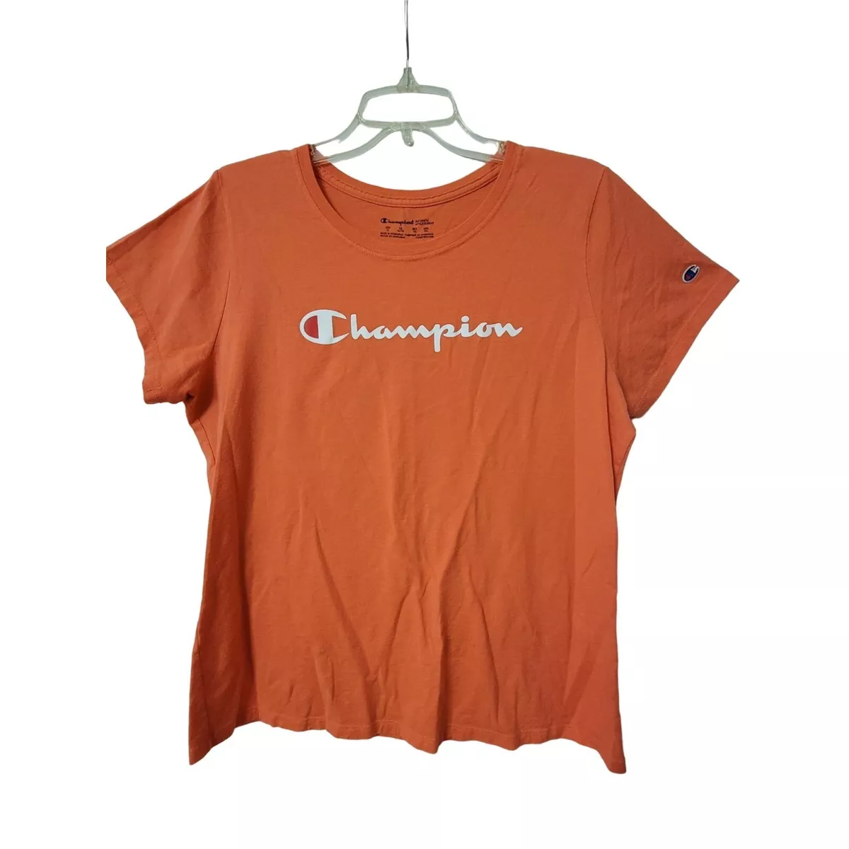 Orange champion shirt womens hotsell