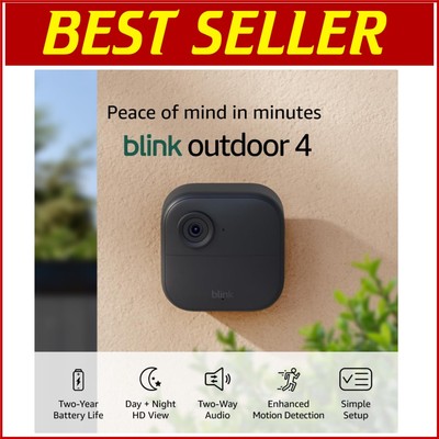 1080p HD Outdoor 4 Smart Security Camera System with Two-Year Battery Life
