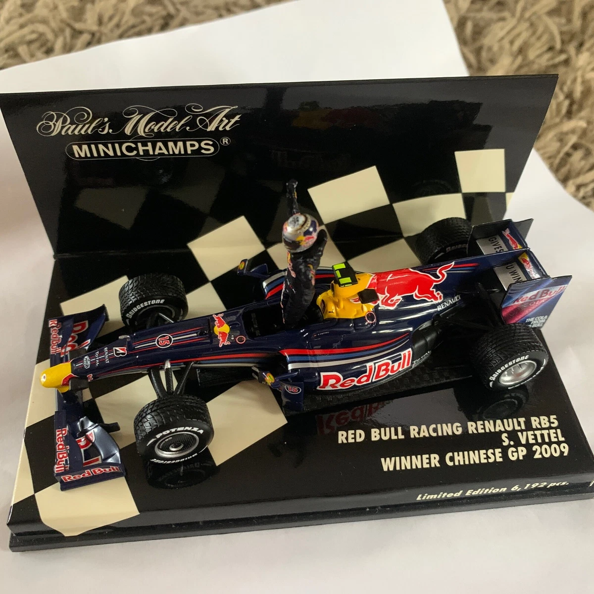 Sebastian Vettel RedBull Diecast Formula 1 Cars with Stand for