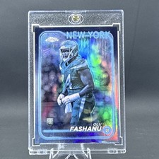 Topps Chrome 2024 Olu Fashanu Rookie #238 New York Jets Print Run /10