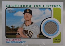 2022 Topps Heritage High Number - Clubhouse Collection Relics Wil Myers #CCR-WMY
