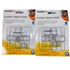Pack Of 2 - Medela Breastfeeding Contact Nipple Shield - Clear, 24mm
