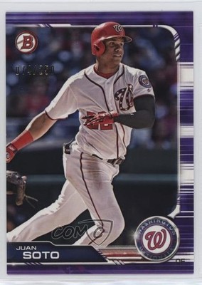 2019 Bowman Purple 74/250 Juan Soto #92 o7m