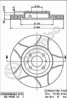 2X Brembo Bremsscheibe Vorderachse U.A. FüR Abarth, CitroËN, Fiat, Lancia