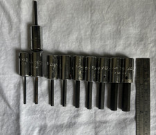 Snap-on TMA Hex Bit Socket Set 1/4" Drive TMA2–TMA8 Standard USA Made LOT of 10
