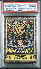 2025 Topps WWE X Bape Baby Milo Avatar Tiffany Stratton Foilfractor 1/1 PSA 10