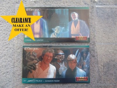 Star Wars Episode VI Return of the Jedi Widevision 2 x PROMO Karten Topps 1995