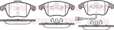 Remsa 1219.21 brake pad set, disc brake for Audi, Seat, VW