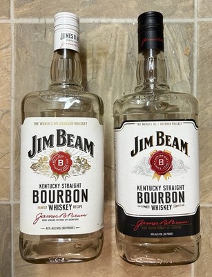 Jim Beam Kentucky Straight Bourbon 12'' Tall with Handle 1.75 Liter Empty Bottle