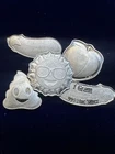 .999 Silver Lot Of 5 Assorted 1 Gram Pieces In Keepsake Pouch