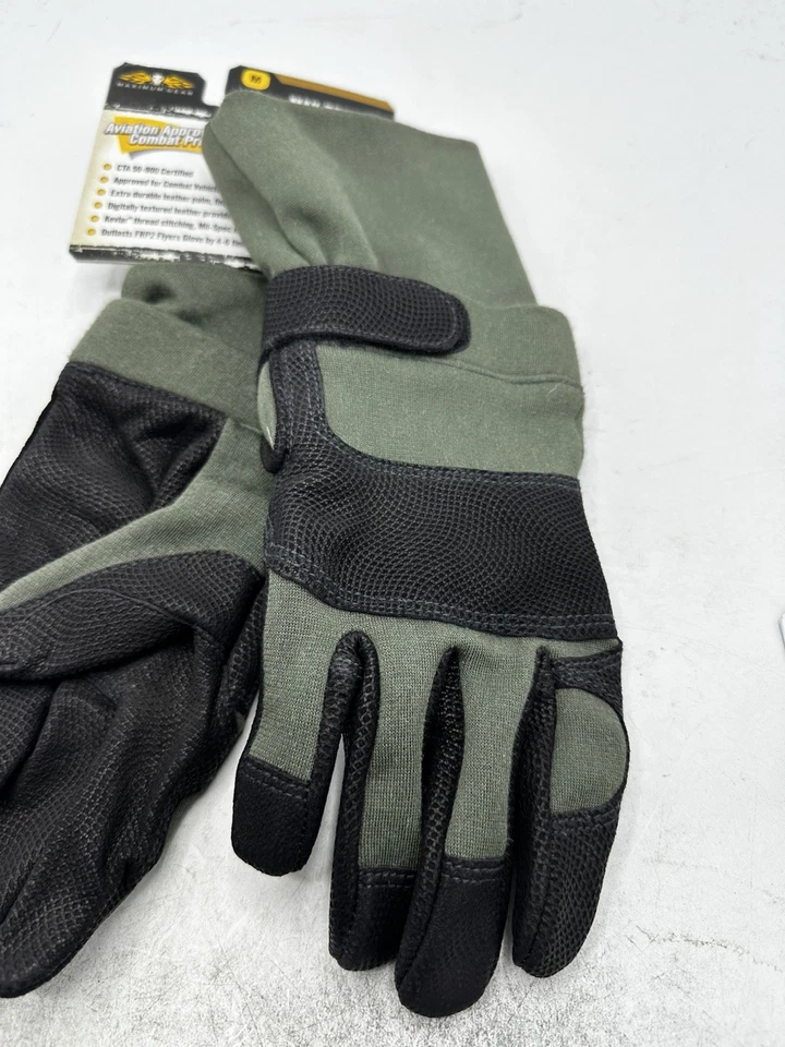 Guantes CamelBak Max Grip NT ignífugos verde salvia militar talla mediana Foto 3 de 4
