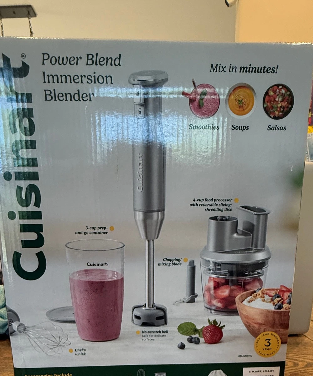 Cuisinart Power Blend Immersion Blender HB-600PC
Opens in a new window or tab