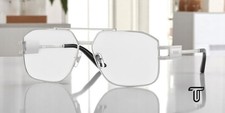 VERSACE VE1302 1000 Silver Demo Lens 59 mm Men's Eyeglasses