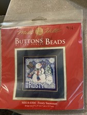 Mill Hill Buttons Beads Winter Series Cross Stitch Kit Frosty Snowman MH14-0304