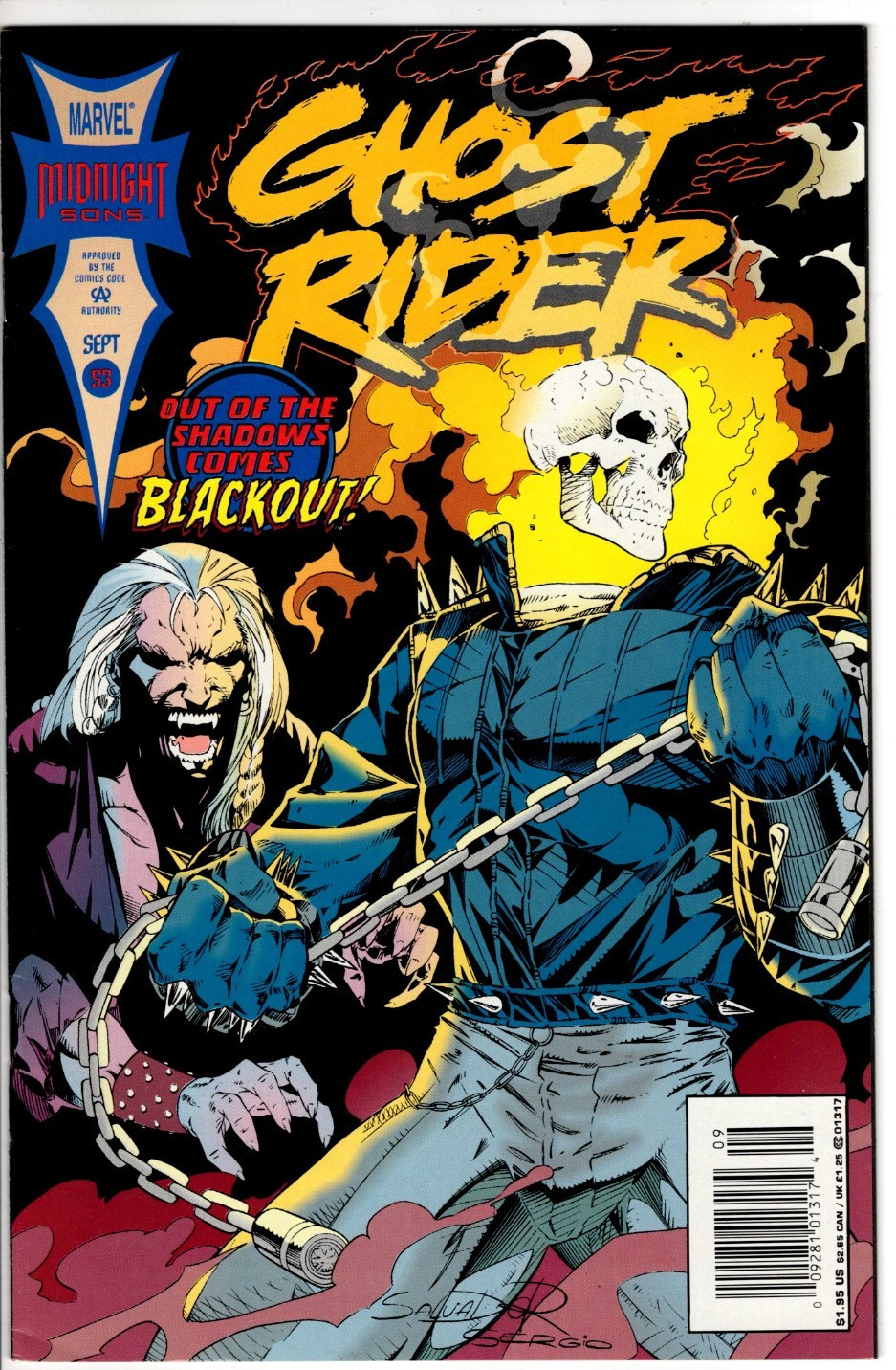 GHOST RIDER #53 (1994): Newsstand: NM-