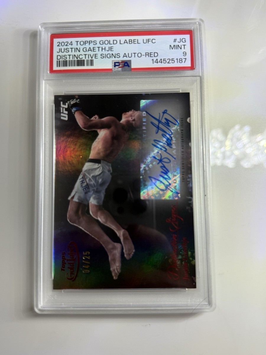 2024 Topps Gold Label UFC - Distinctive Signs Autographs Justin